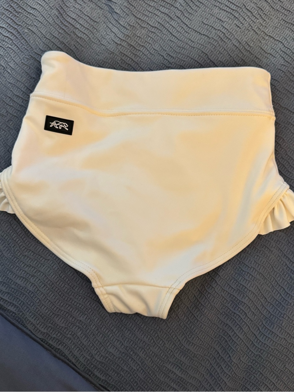 Kids High-Waist Tiger Friday Bottoms in Cream